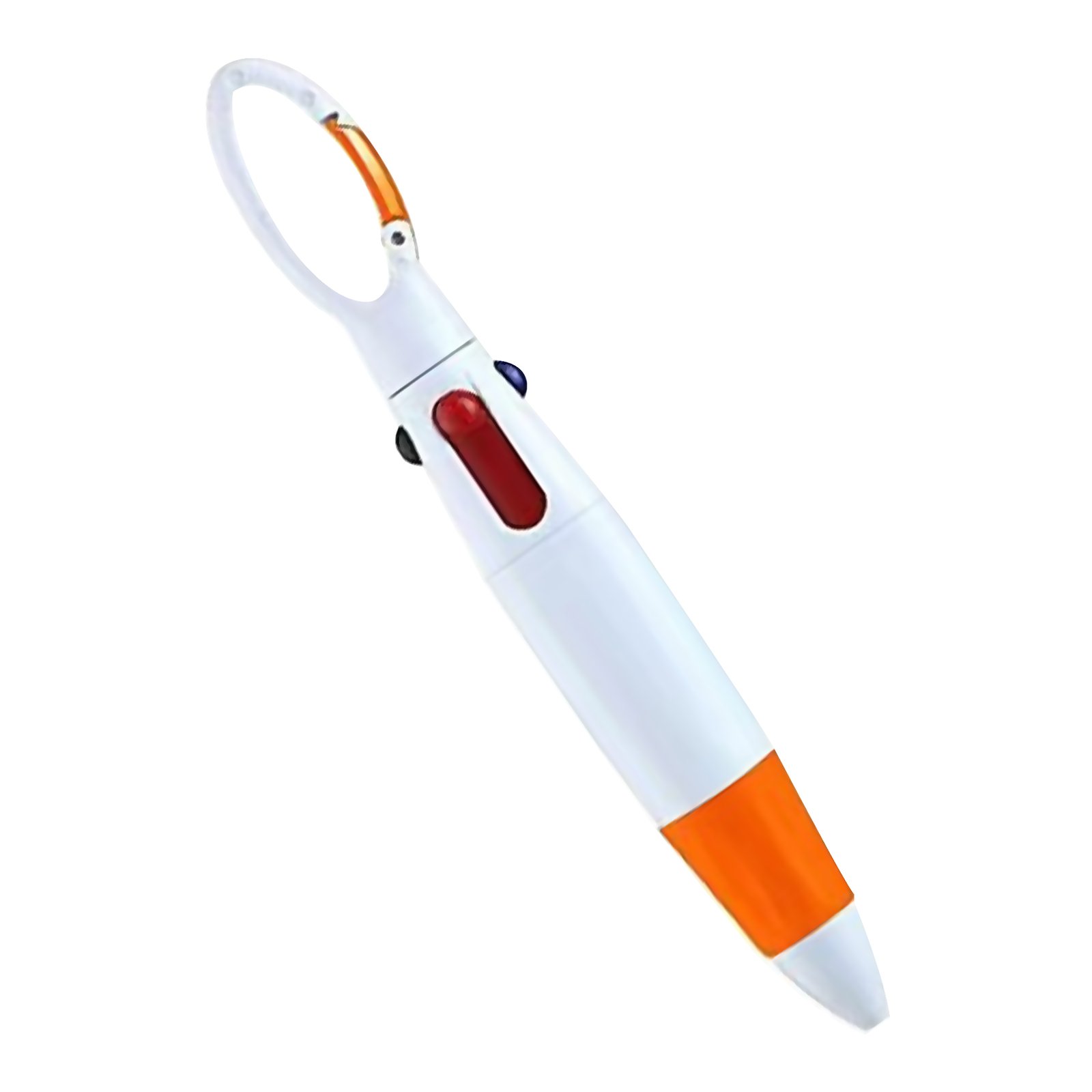 4-In-1 Plastic Carabiner Shuttle Pen