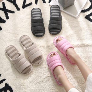 Open Toe House Slippers