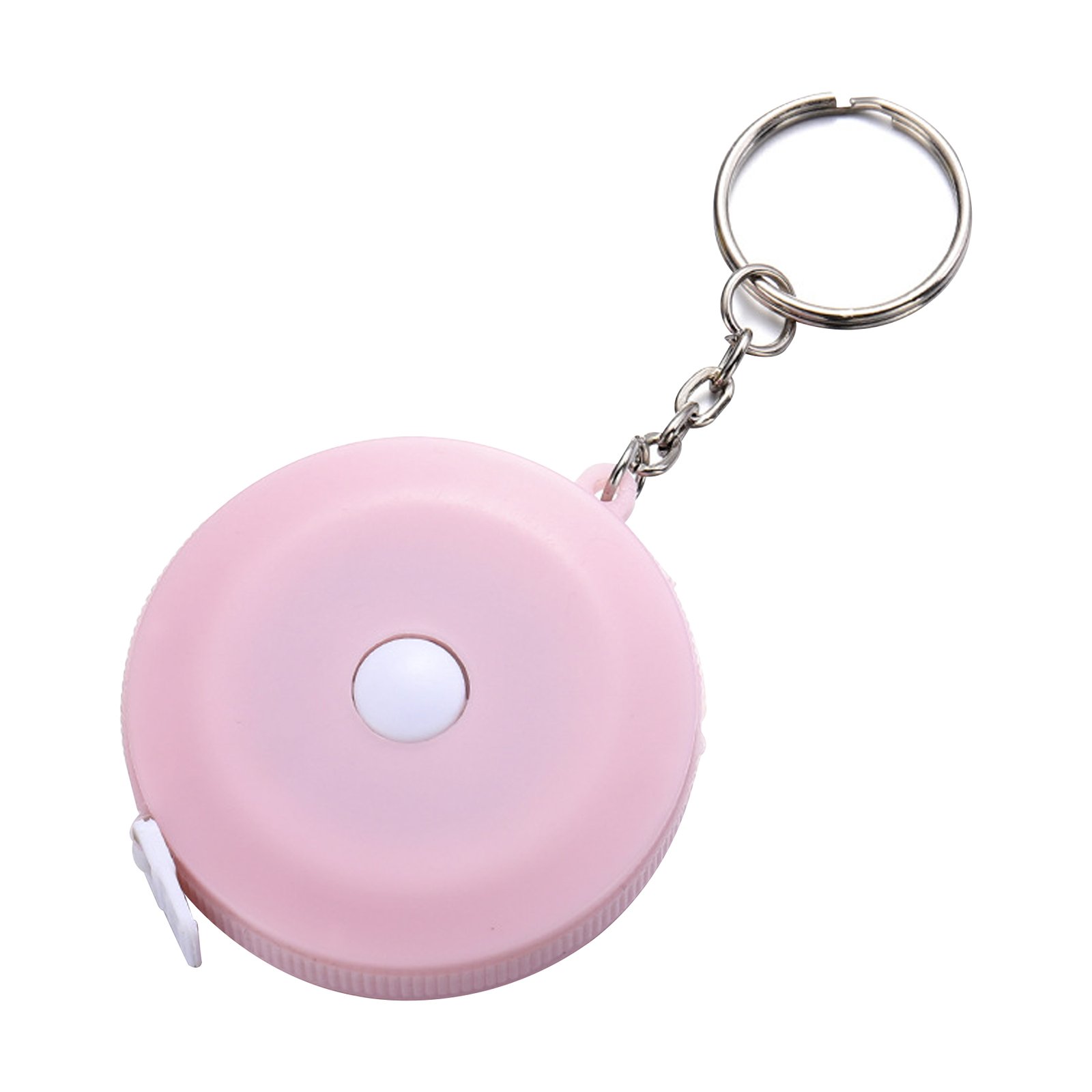 Custom Round Measure Tape With Keychain