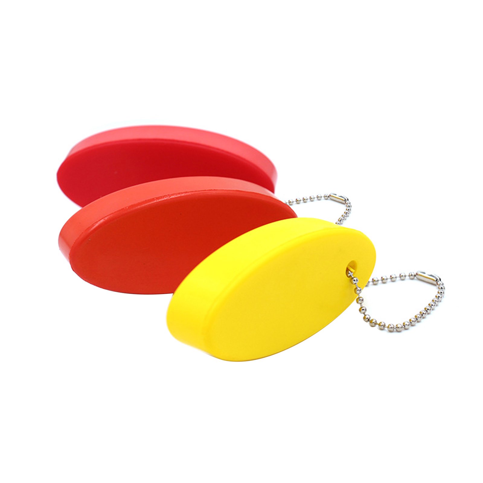 Pu Oval Soft Floating Keychain