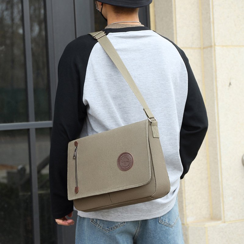Vintage Canvas Satchel Messenger Bag