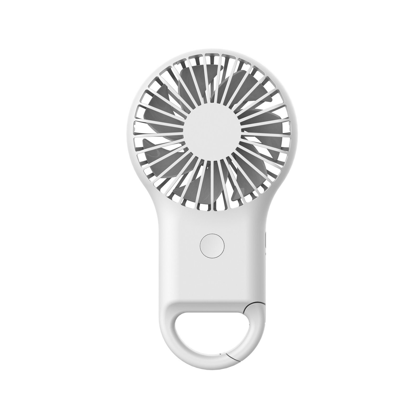 Rechargeable Handheld Fan with Carabiner
