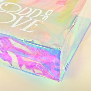 Holographic Laser PVC Fashon Shopping Tote Bag