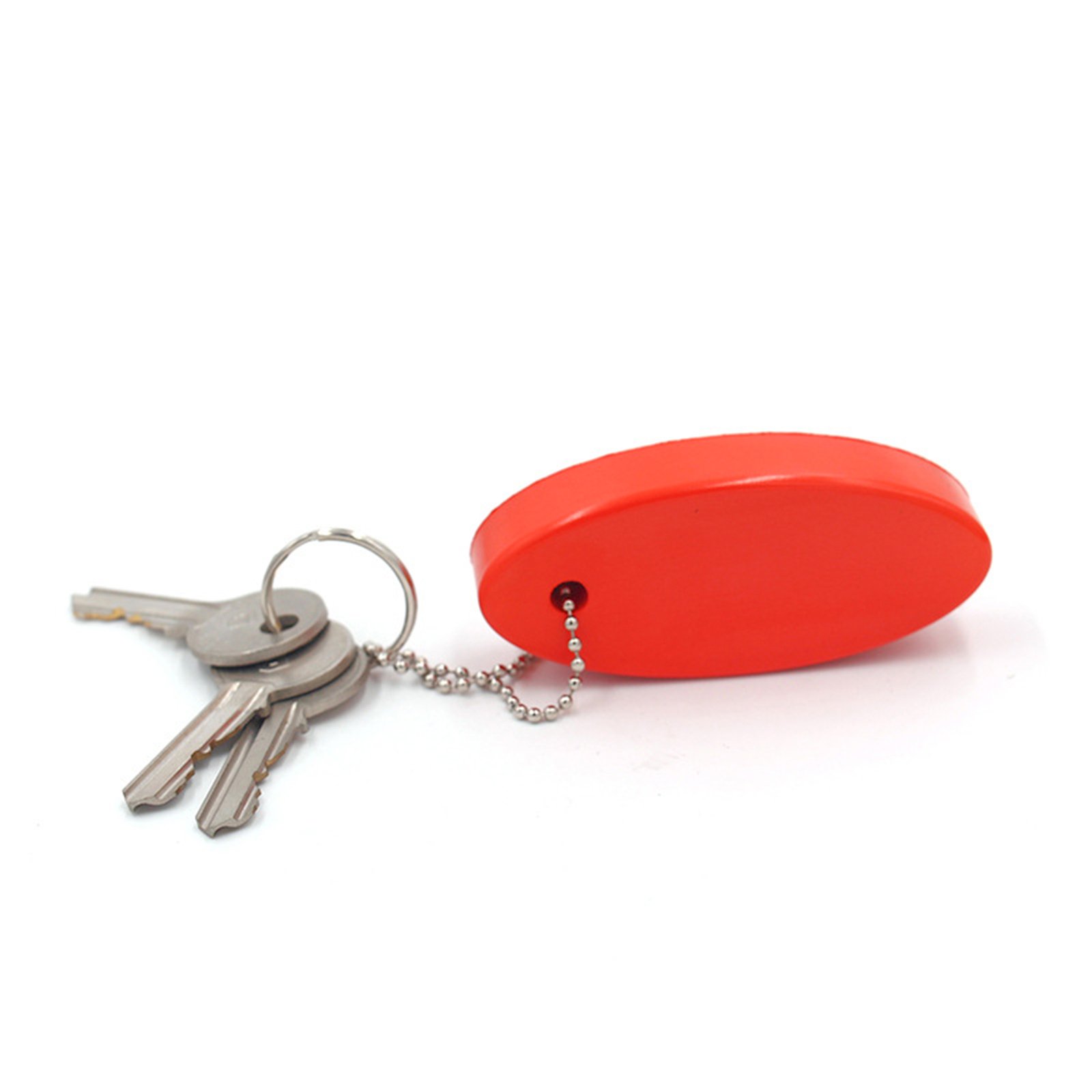Pu Oval Soft Floating Keychain