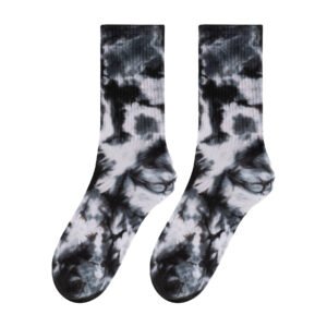 Custom Knitted Jacquard Tie Dye Cotton Socks