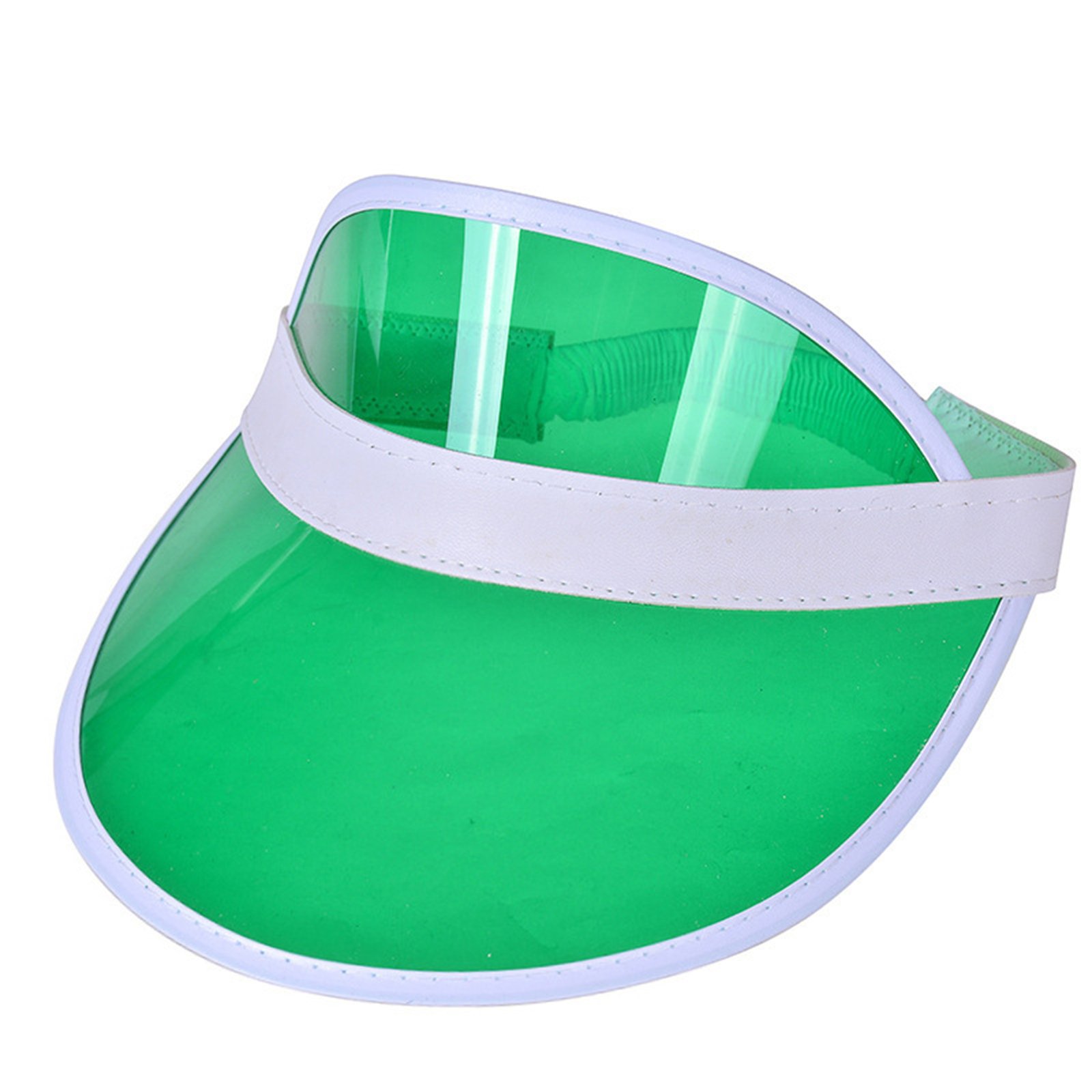 Rainbow Pvc Transparent Sun Visor Hat