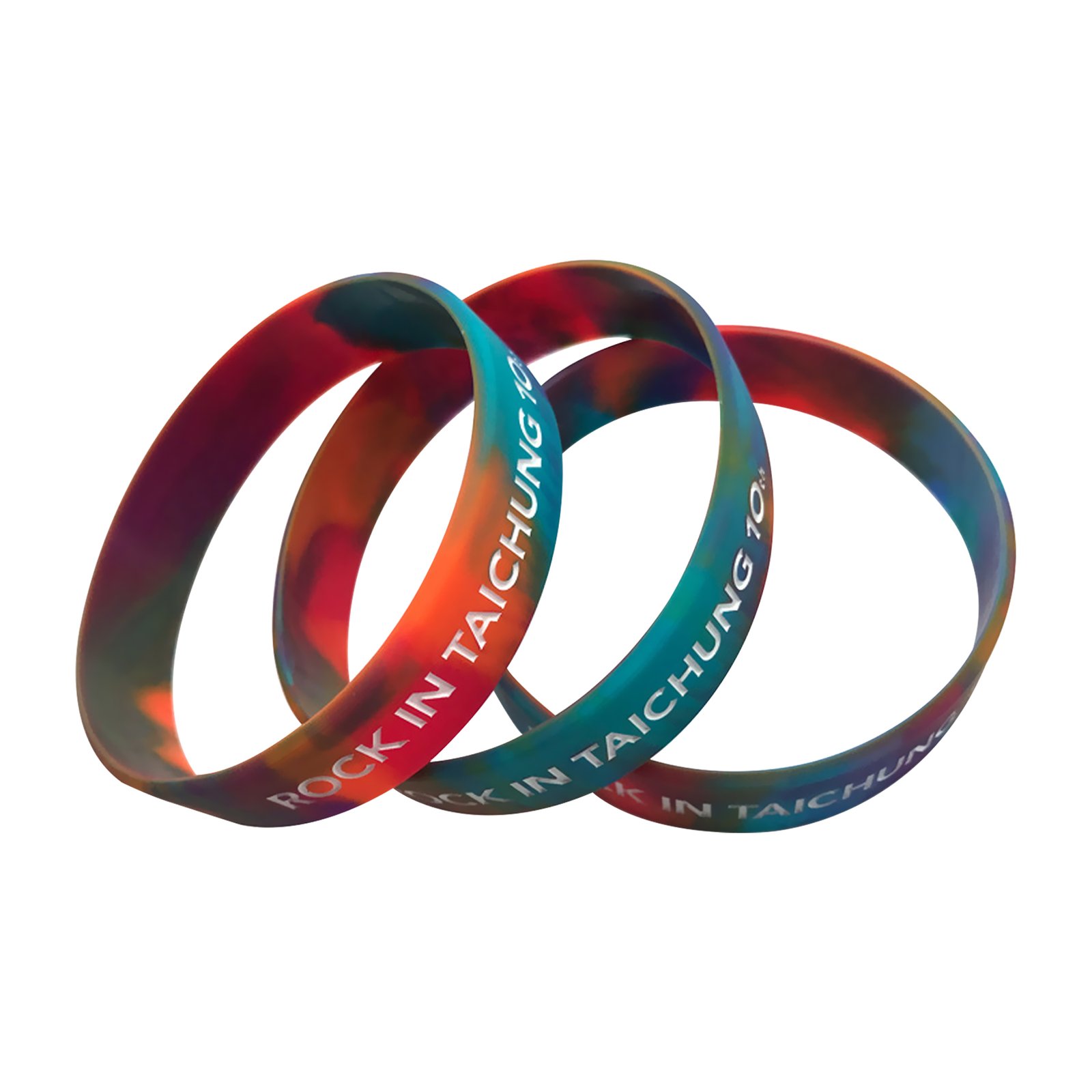 wristbands soft silicone bracelet with printing logo
