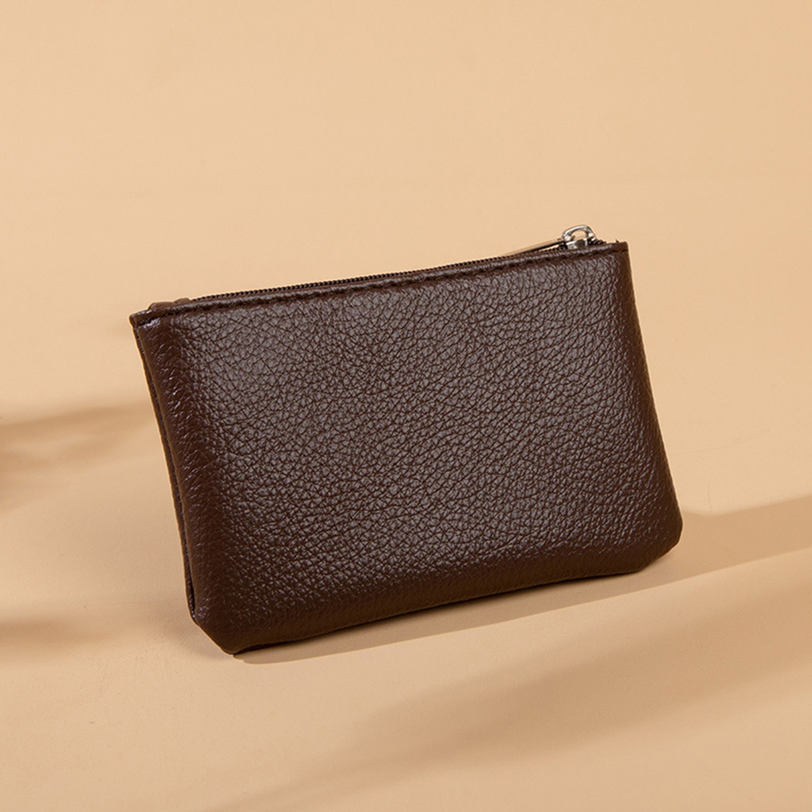 Zippered Leather Purse