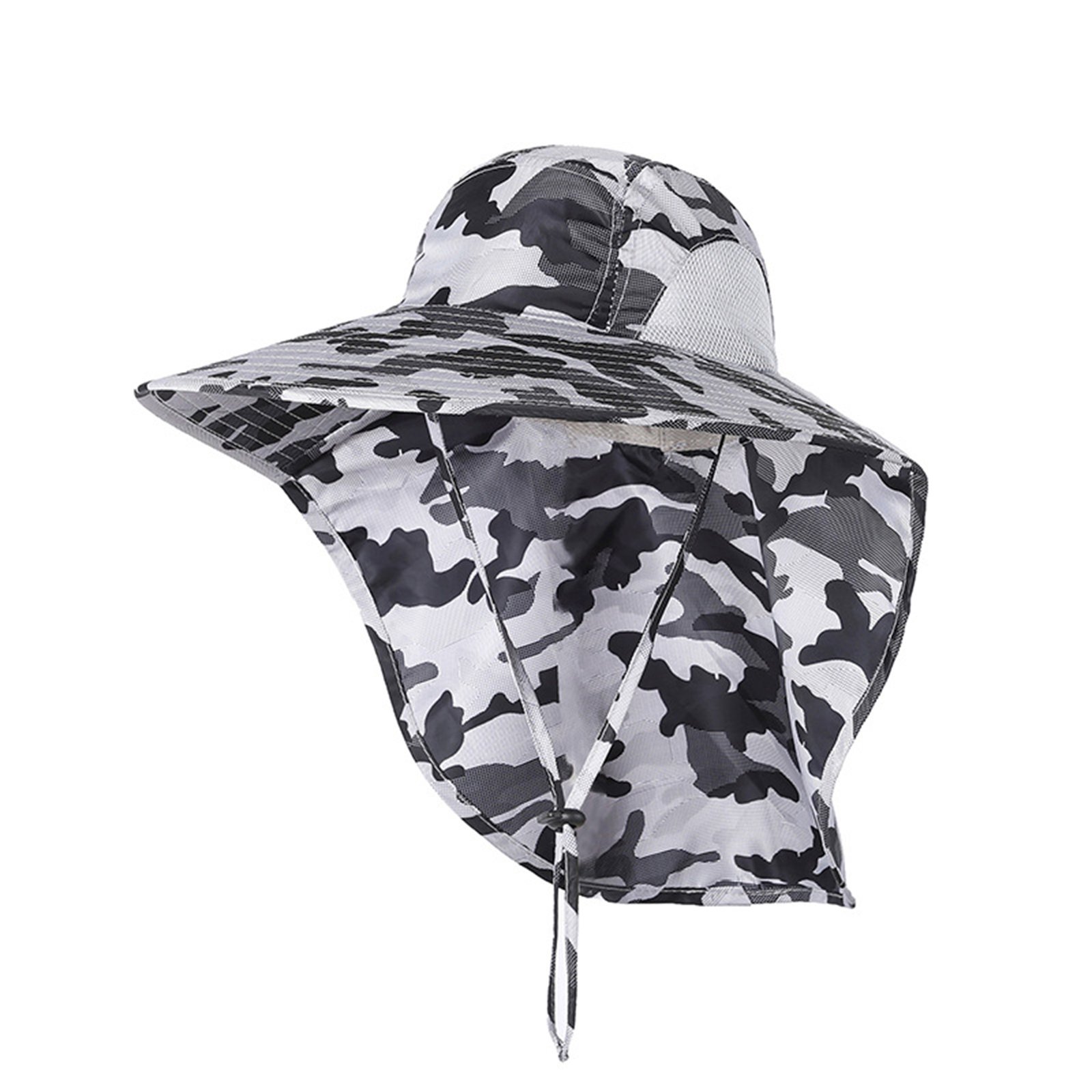 Uv Protection Bucket Hat With Neck Flap