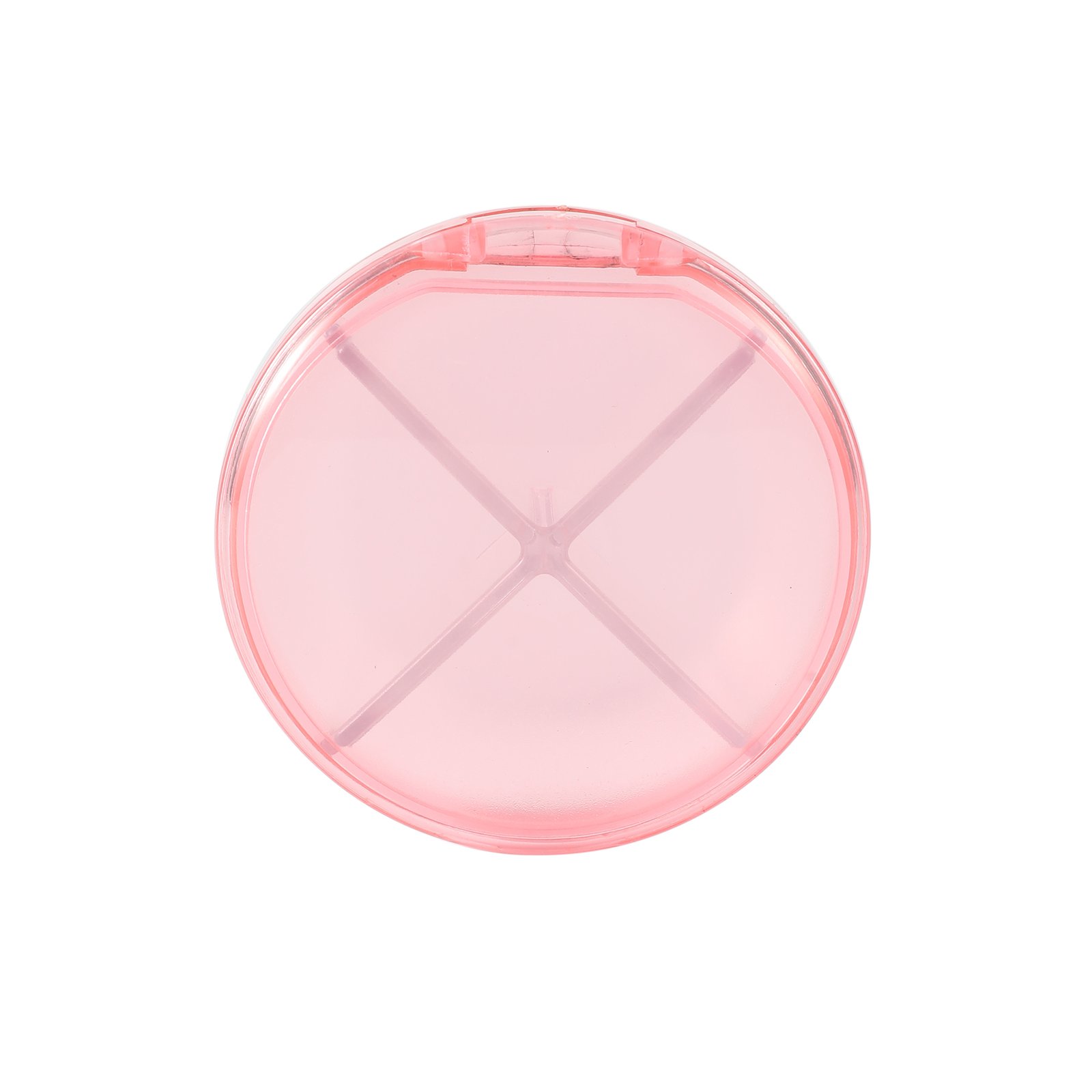 4 Compartments Round Pill Box