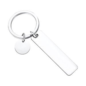 Stainless Steel Dog Tag Keychain
