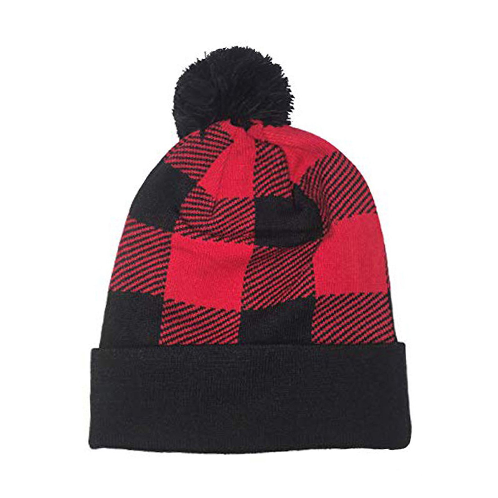 Plaid Knit Beanies
