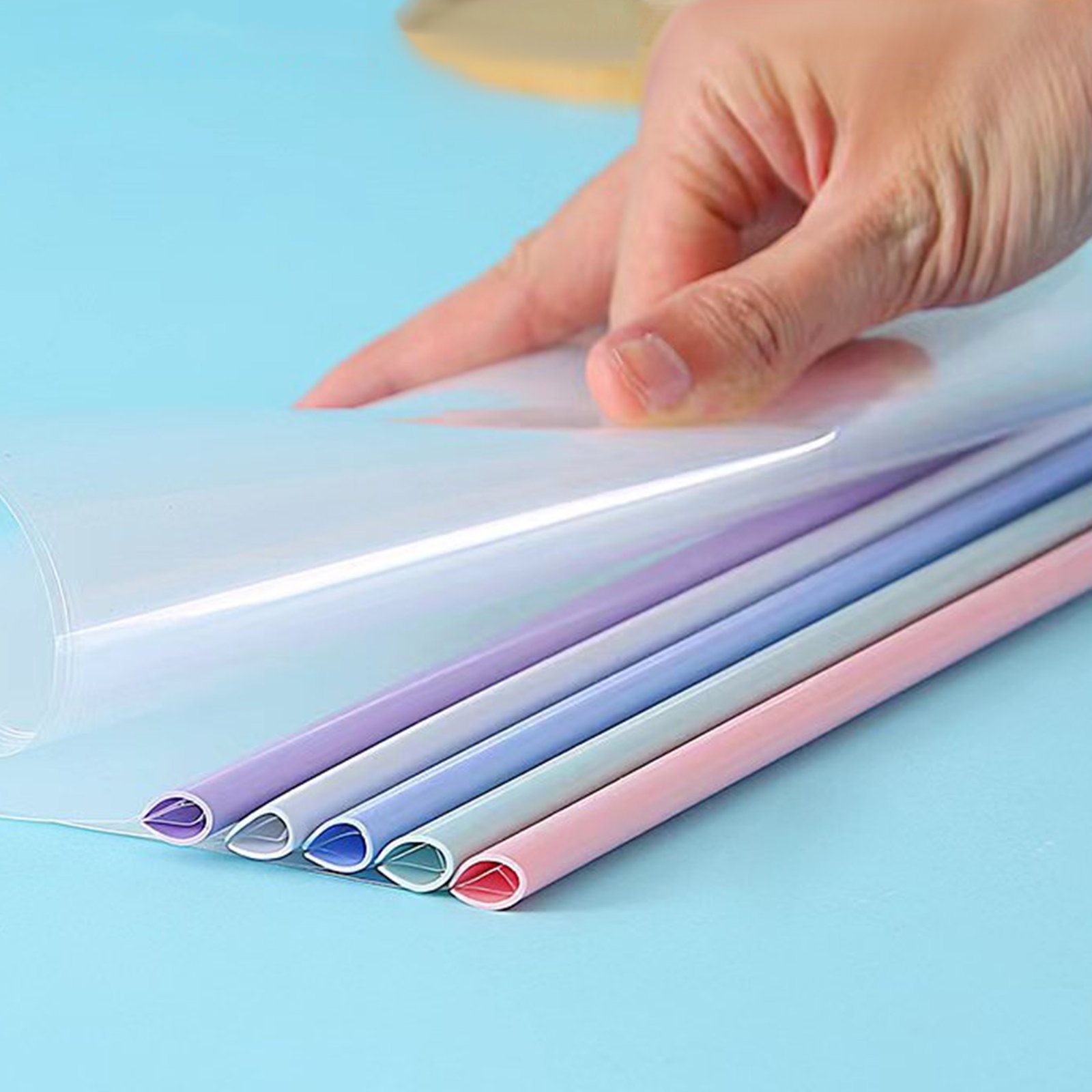 A4 Transparent File Document Folder with Sliding Bars