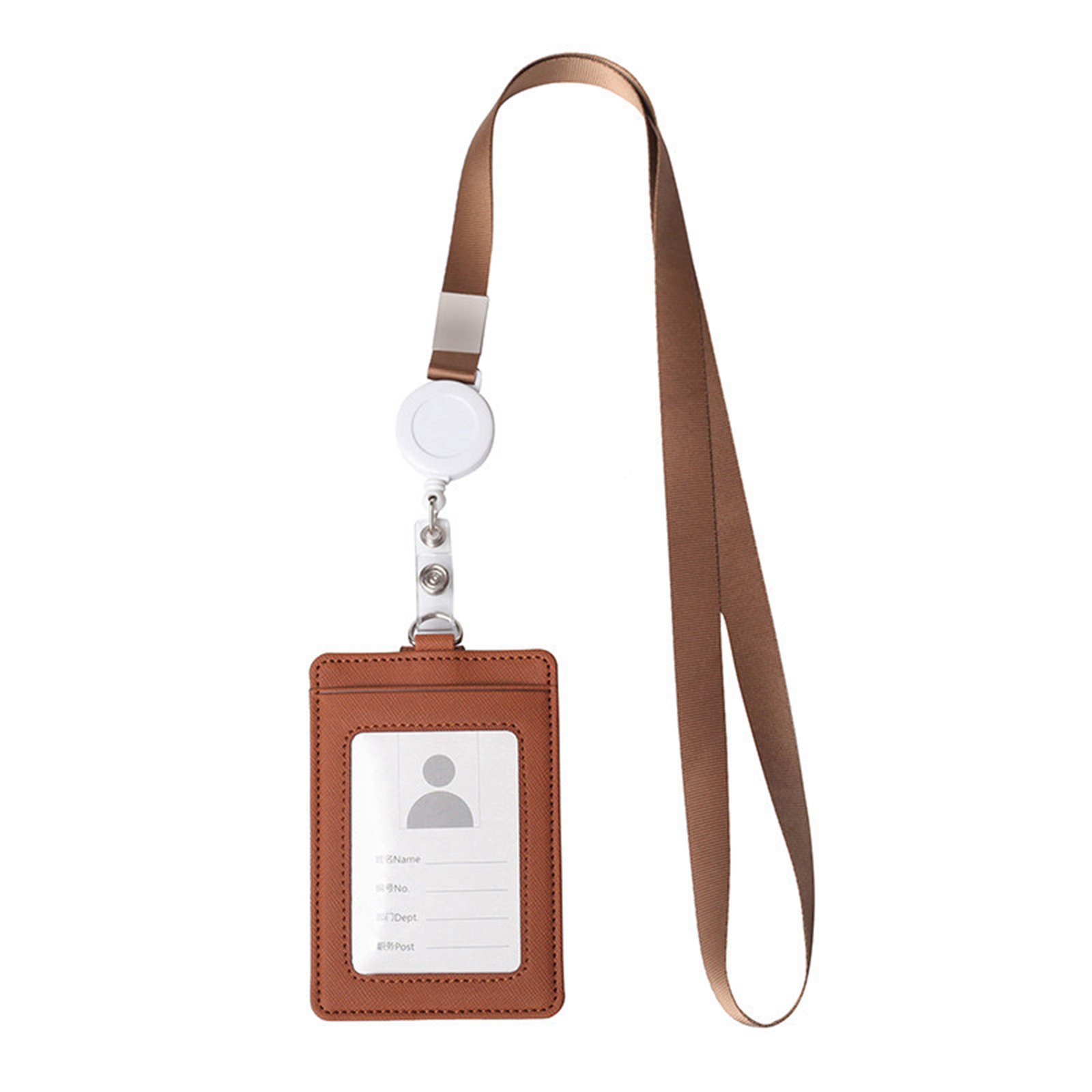 ID Badge Holder With Retractable Lanyard