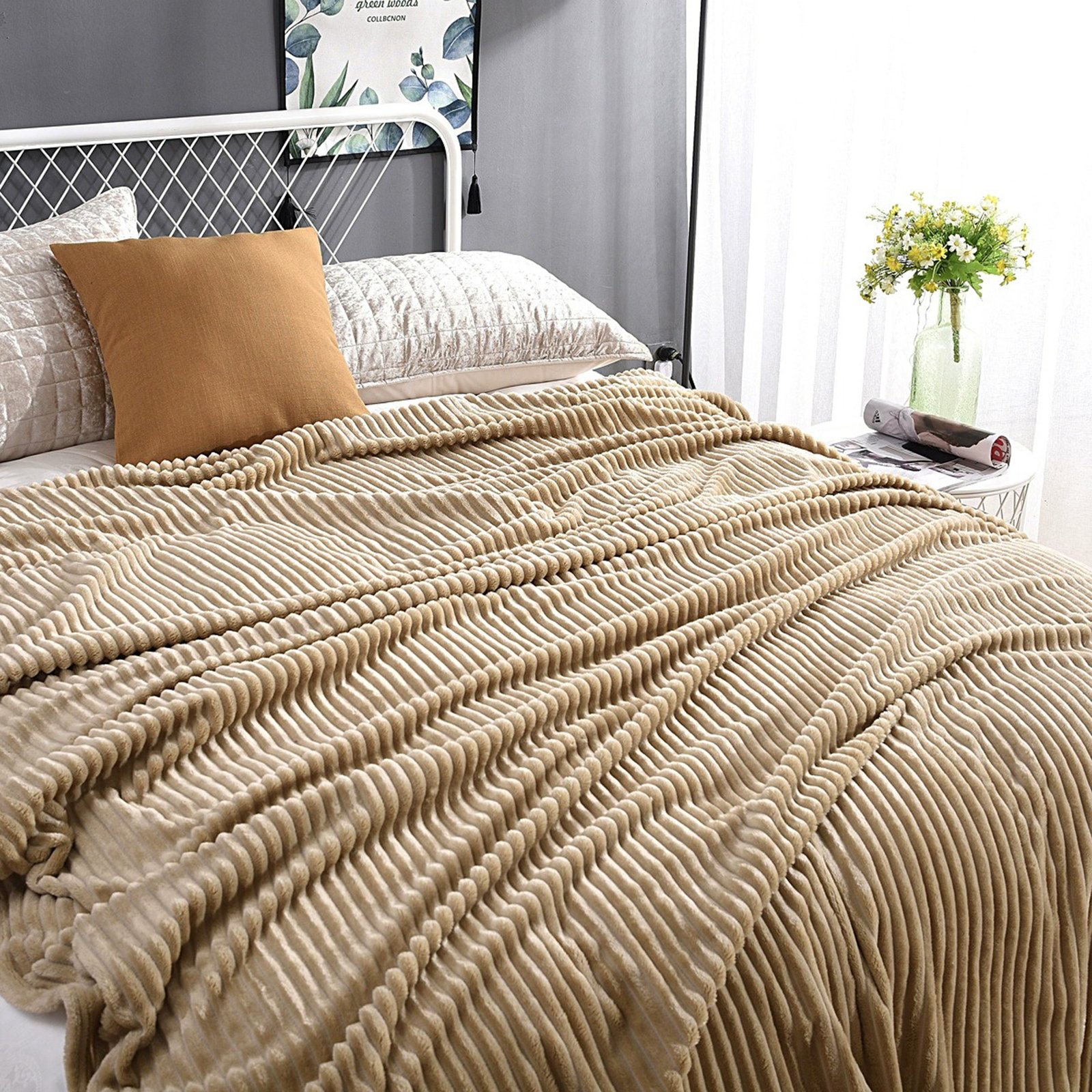 39.37"x59.06" Flannel Blanket Sofa Throw Gift