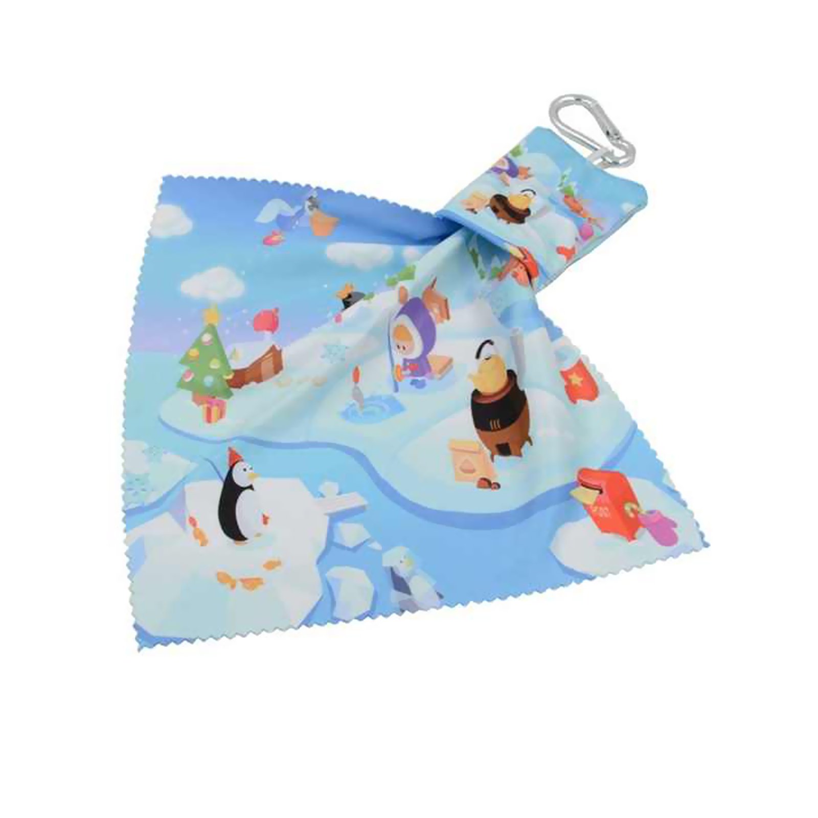 Microfiber Cleaning Cloth Keychain