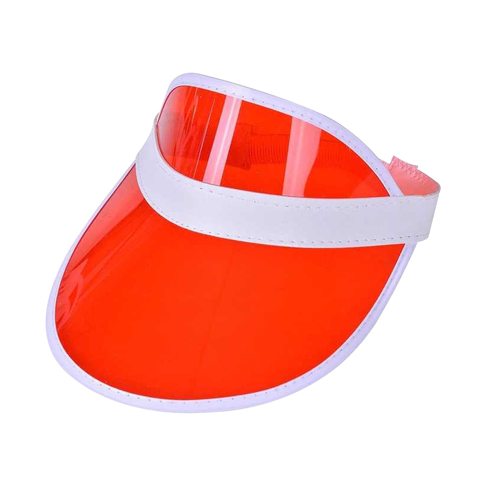 Rainbow Pvc Transparent Sun Visor Hat