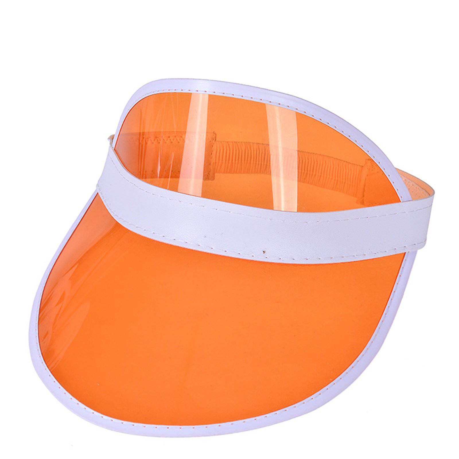 Rainbow Pvc Transparent Sun Visor Hat
