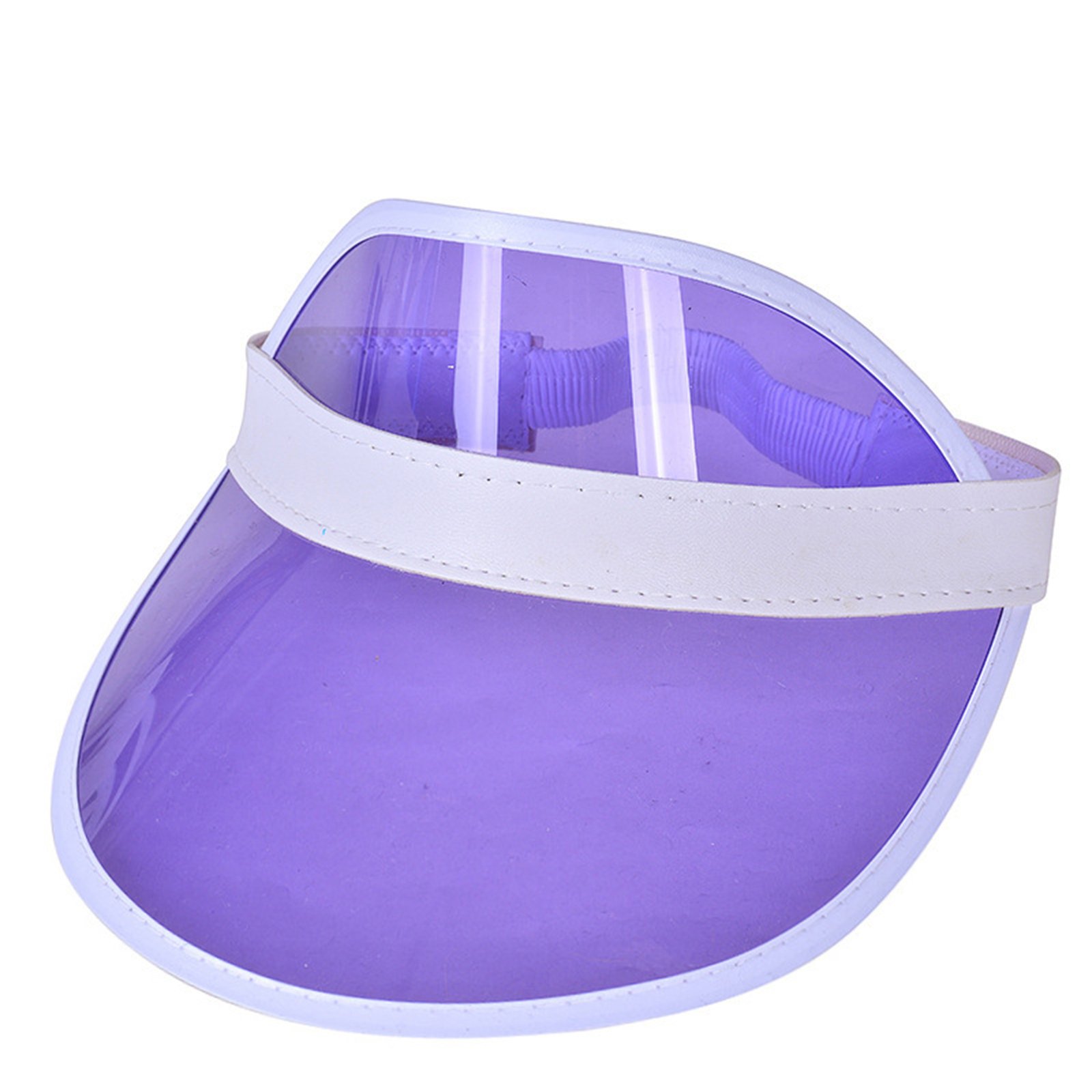 Rainbow Pvc Transparent Sun Visor Hat