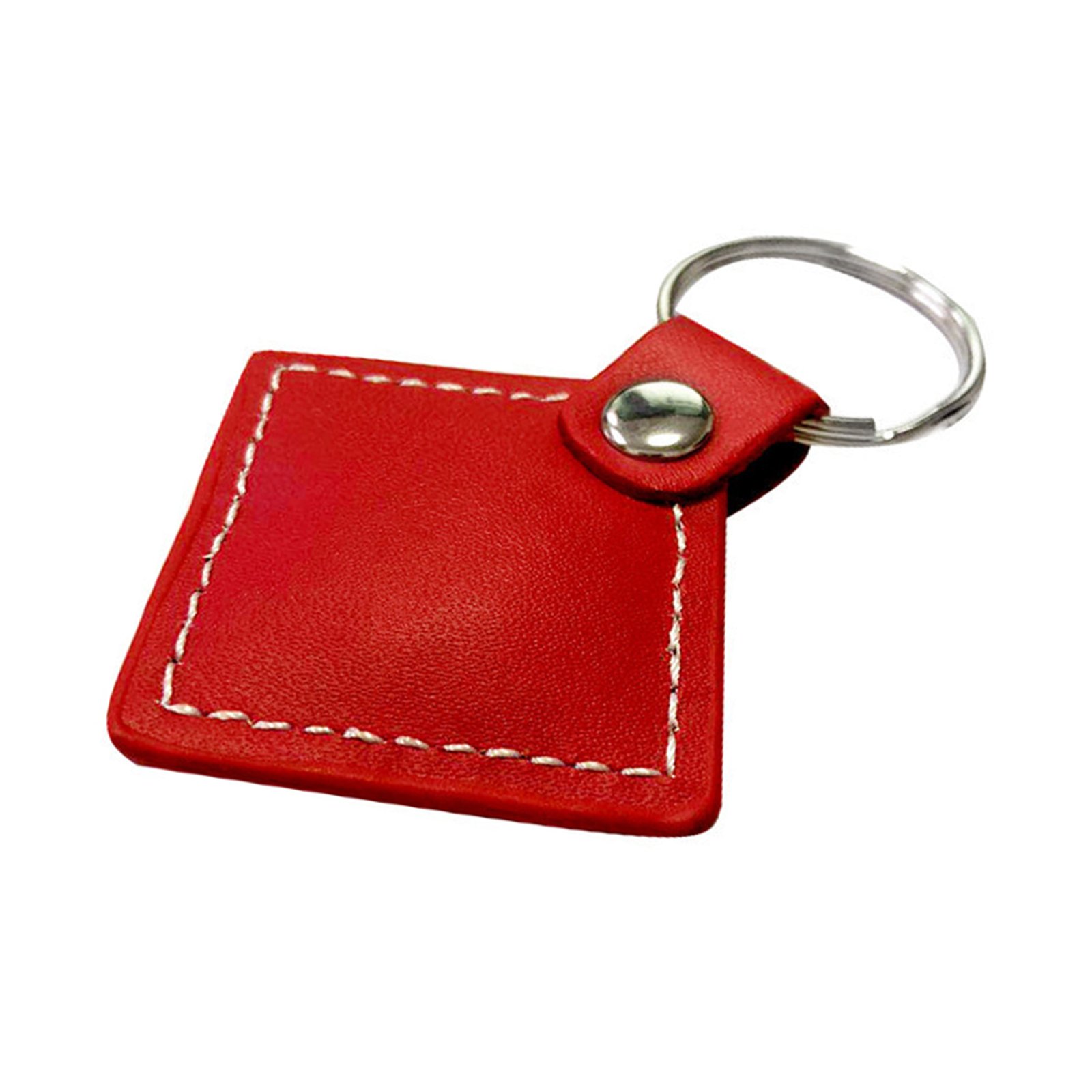 Leatherette Quadrate Keychain