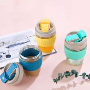12oz Glass Travel Mug