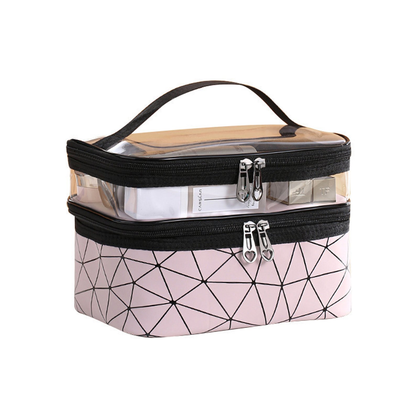 Double layer Travel Cosmetic Case