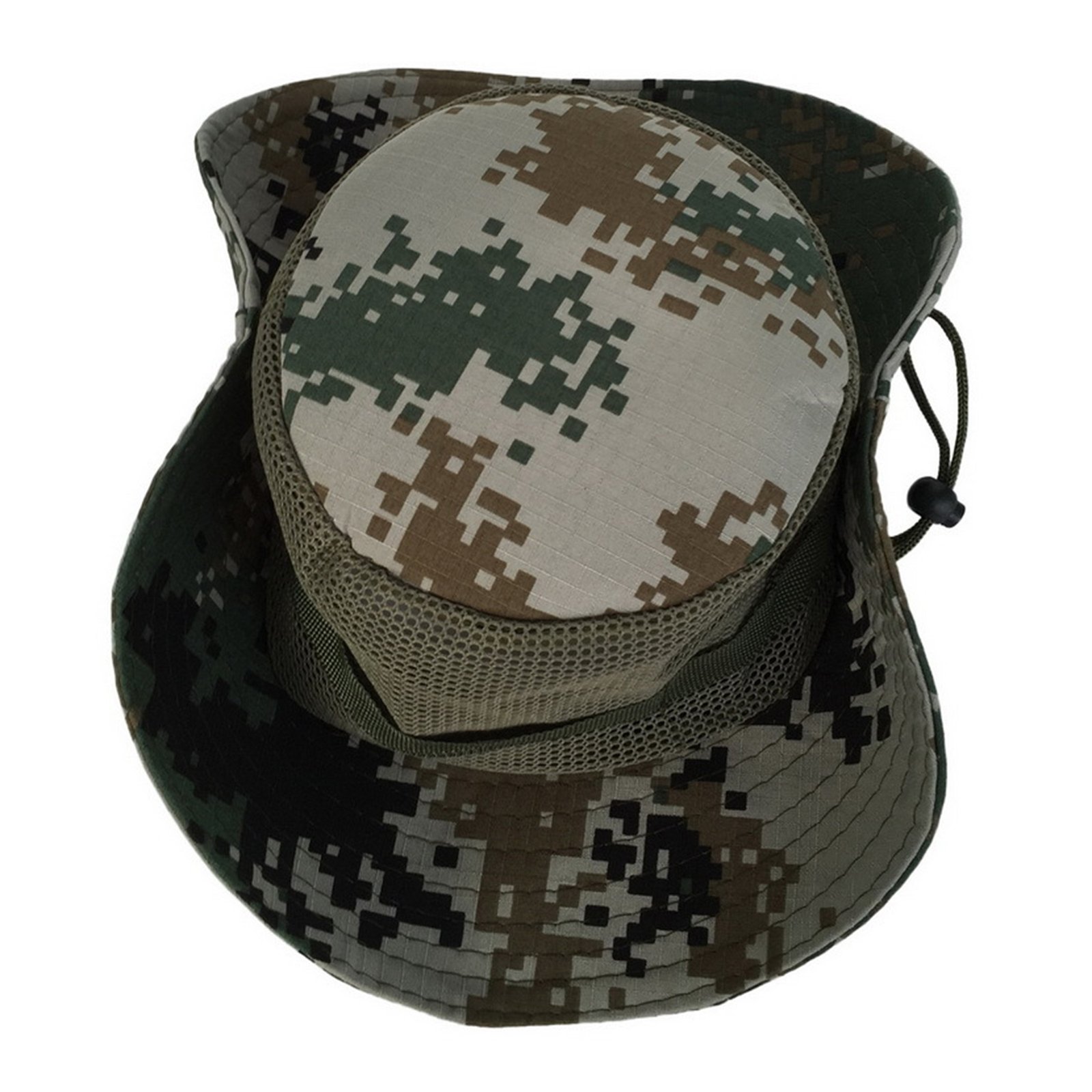 Wide Brim Mesh Sun Bucket Hat