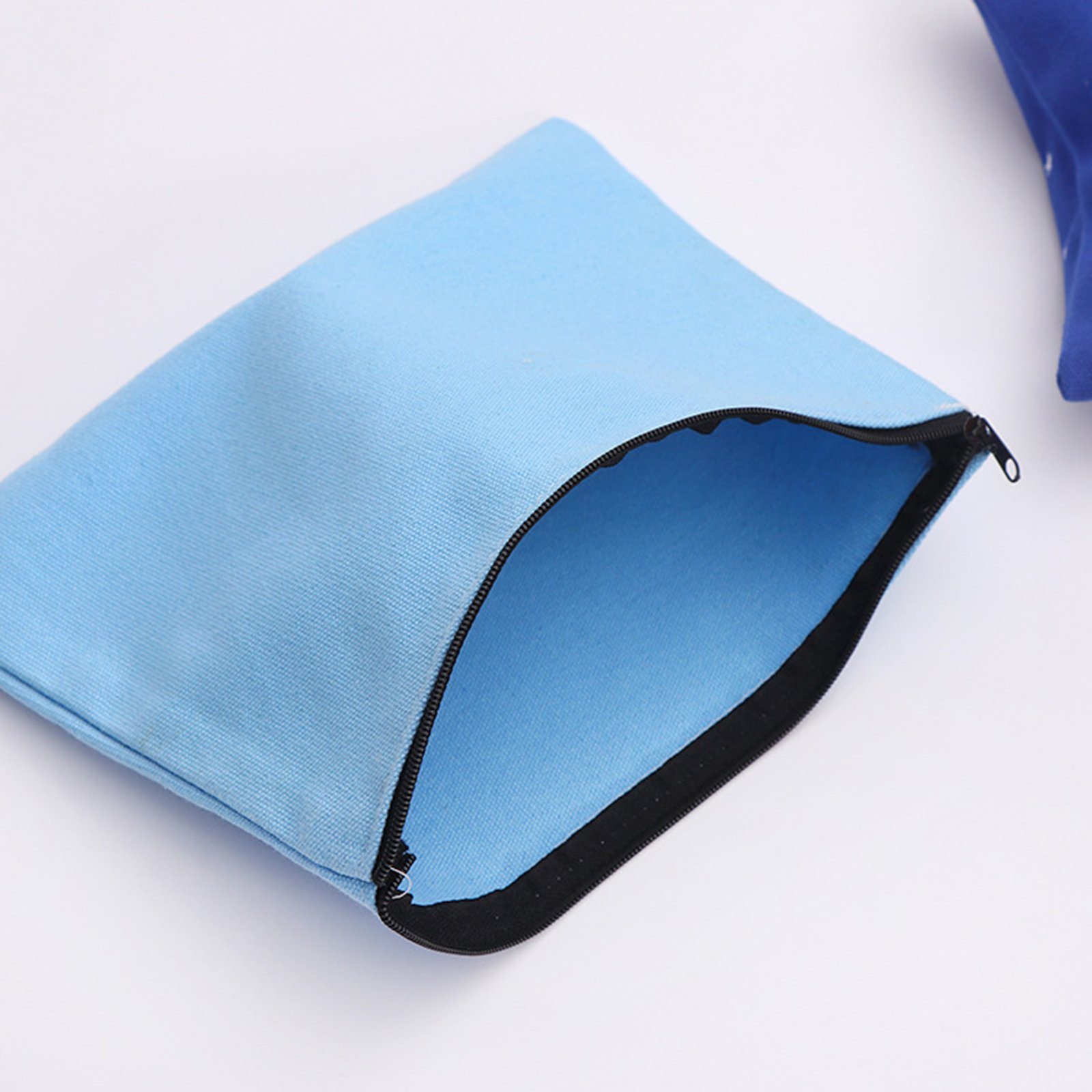 Canvas Zipper Cosmetic Pouch