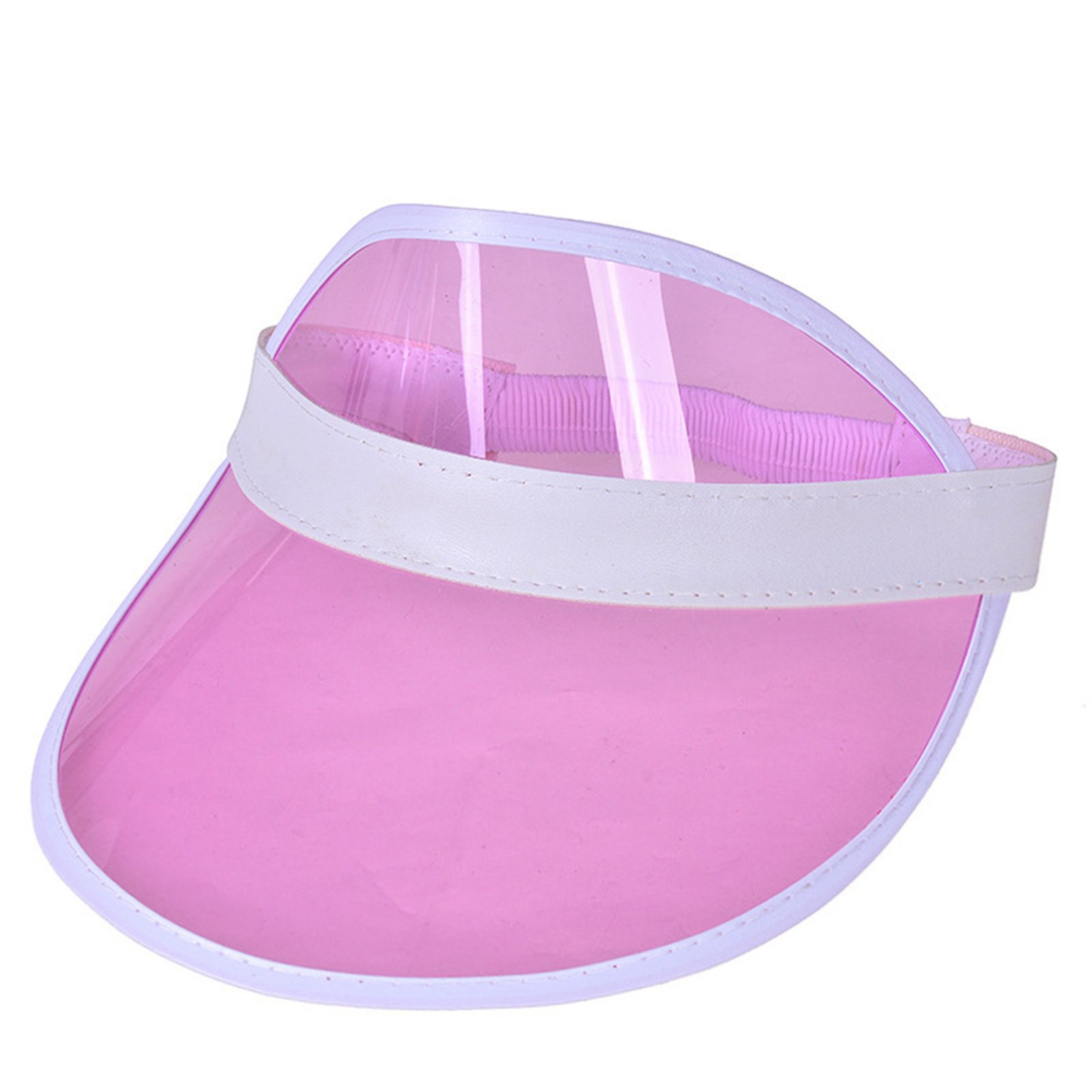 Rainbow Pvc Transparent Sun Visor Hat