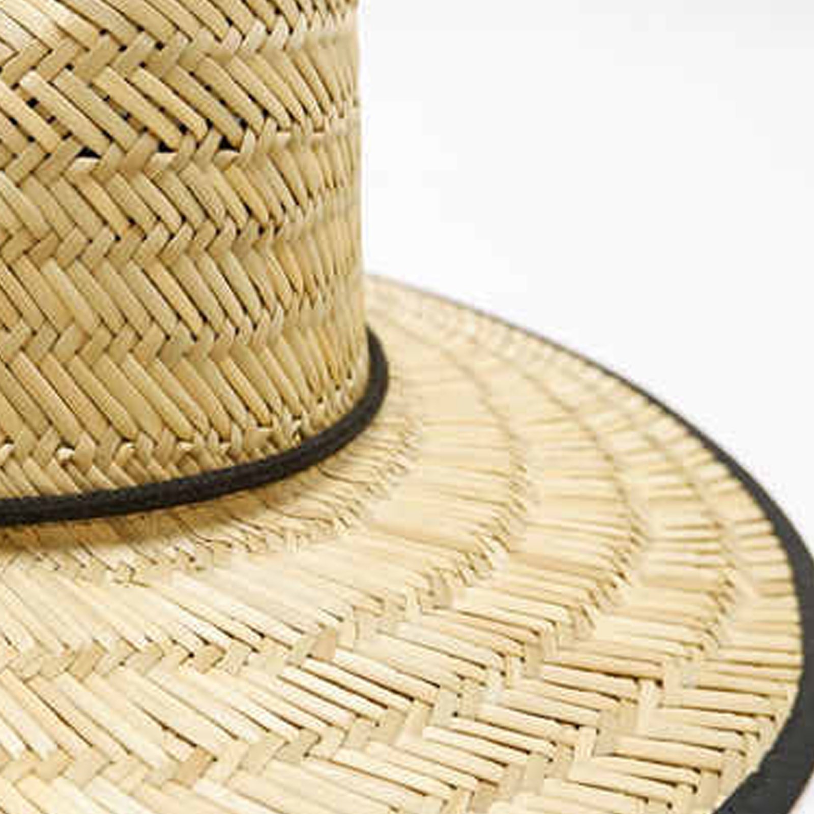 Lifeguard Straw Hat + Full Color Underbrim Imprint and Patch