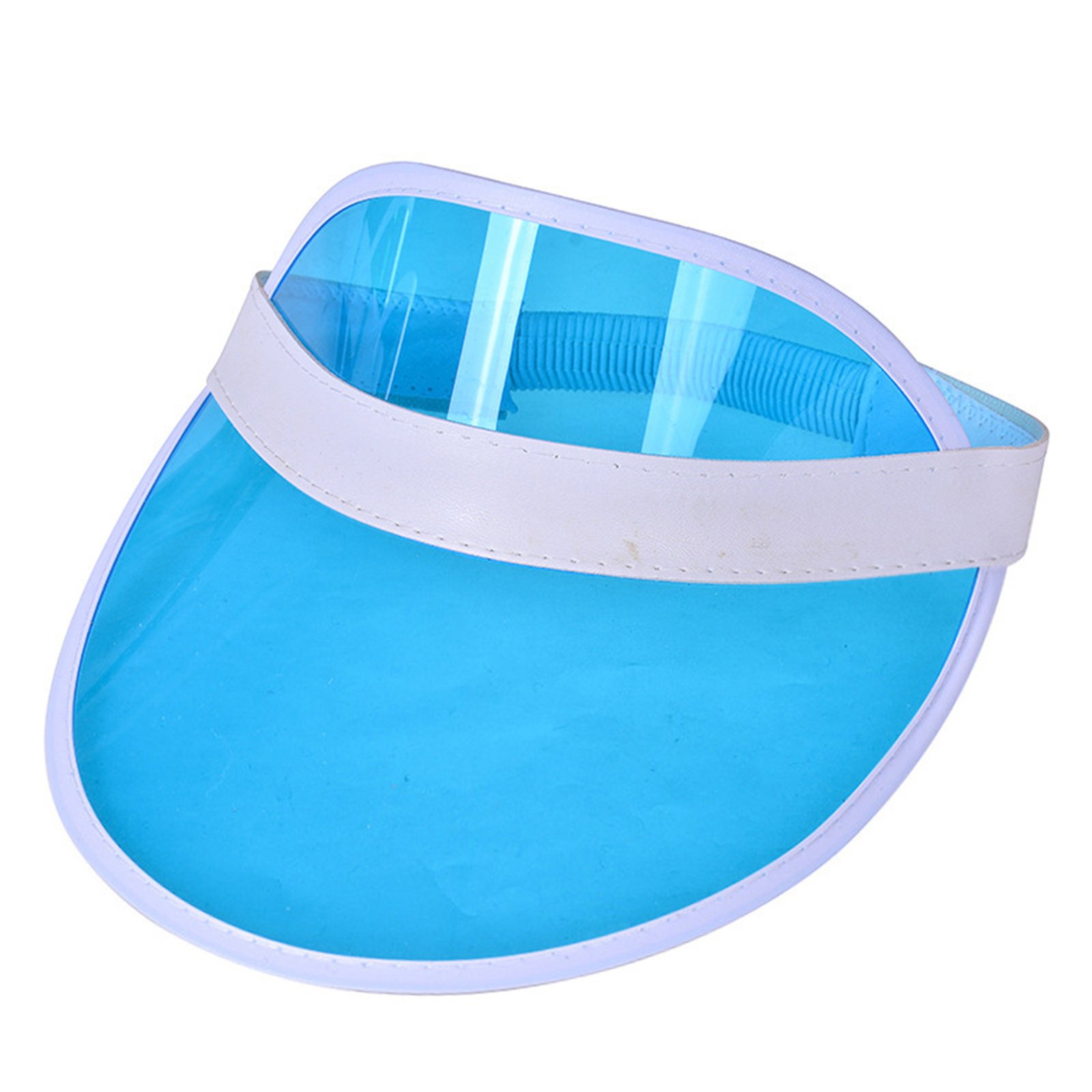 Rainbow Pvc Transparent Sun Visor Hat