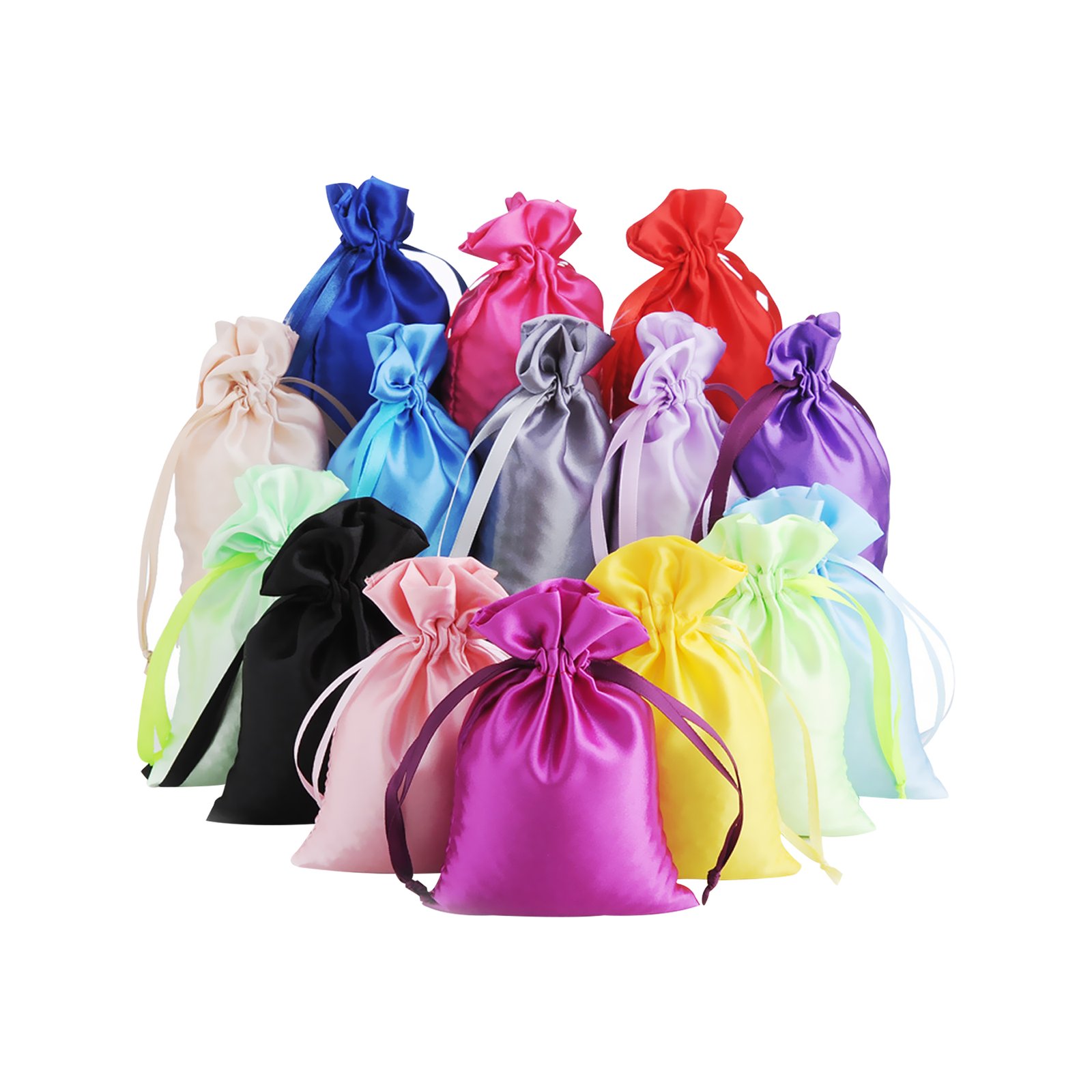 Custom Satin Drawstring Pouch Bag