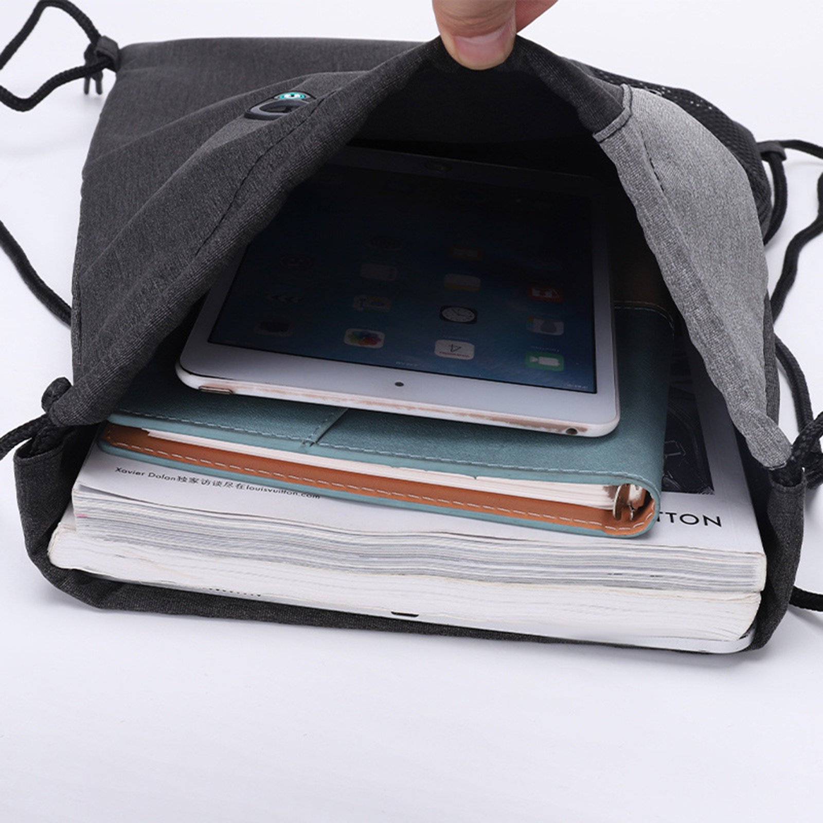 Drawstring Backpack Sports Gym Bag for Women Men Children