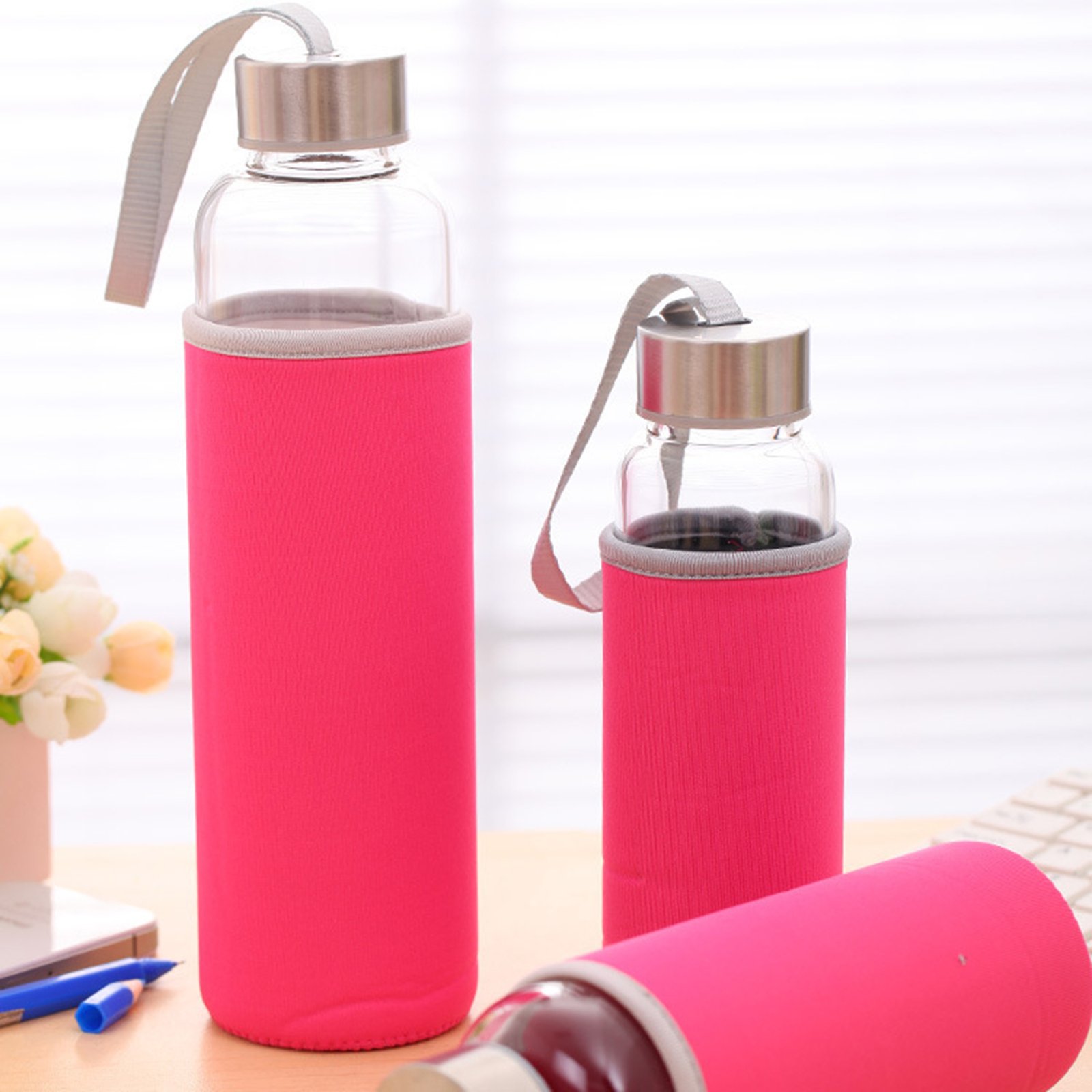 Glass Water Bottle