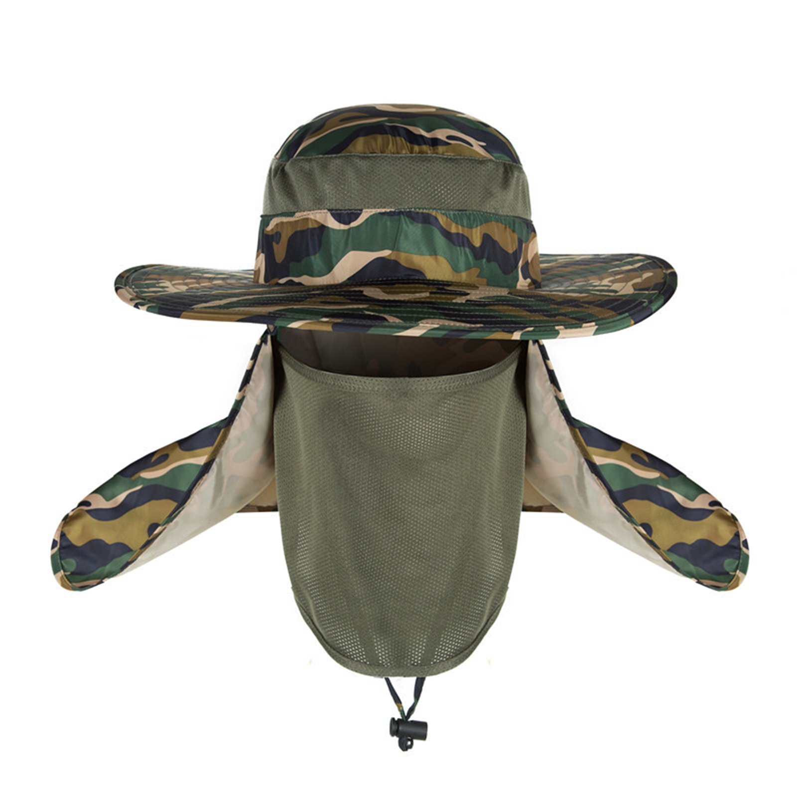 Boonie Cap Bucket Hat W/Removable Facial Mask