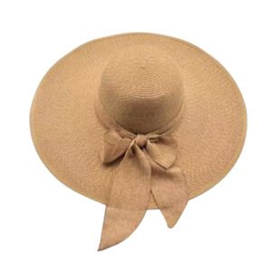 Summer Wide Brim UV Protection Hat Embroidery