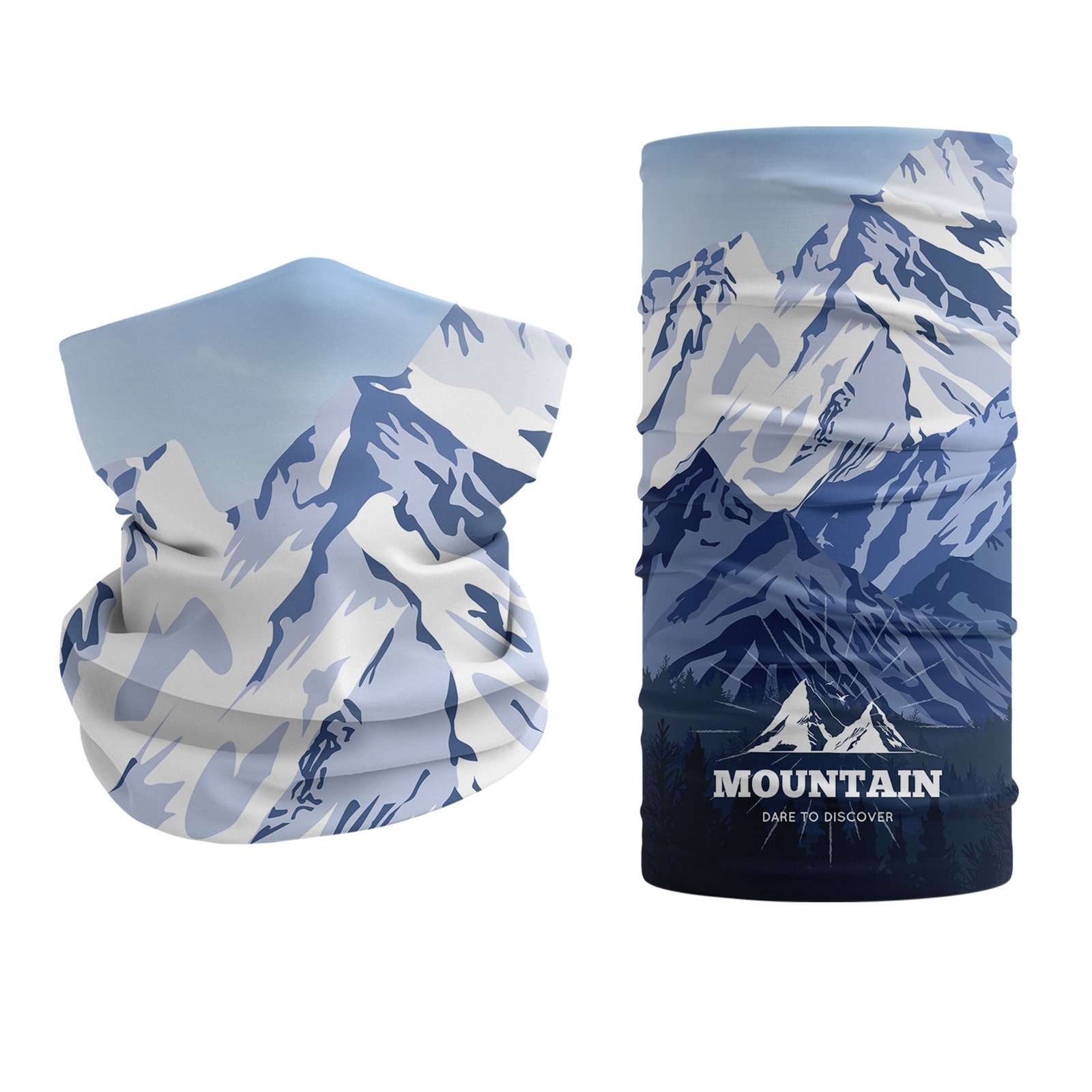 10"x20" Double Layer Polyester Full Color Tube Neck Gaiter