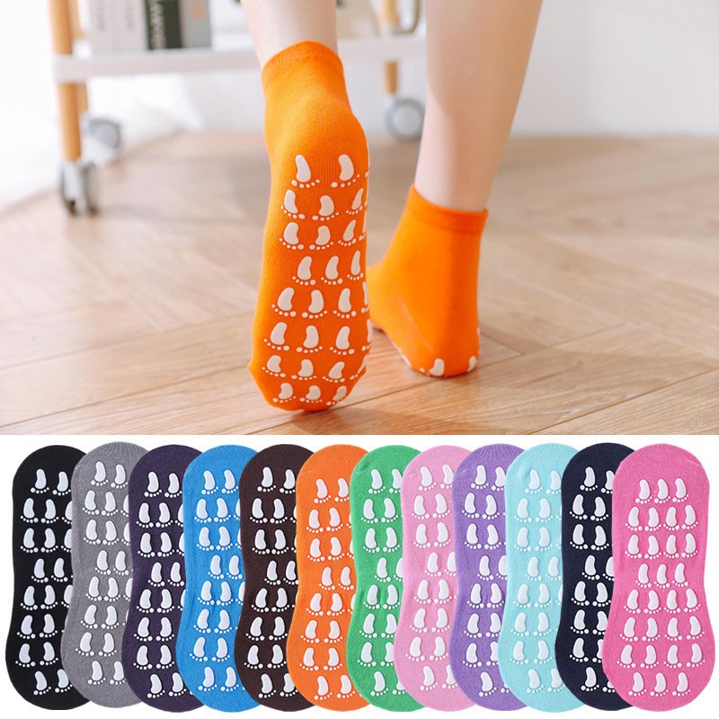 Yoga Pilates Non Slip Skid Socks With Grippers For Women