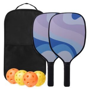 Wood Pickleball Paddles Set of 2