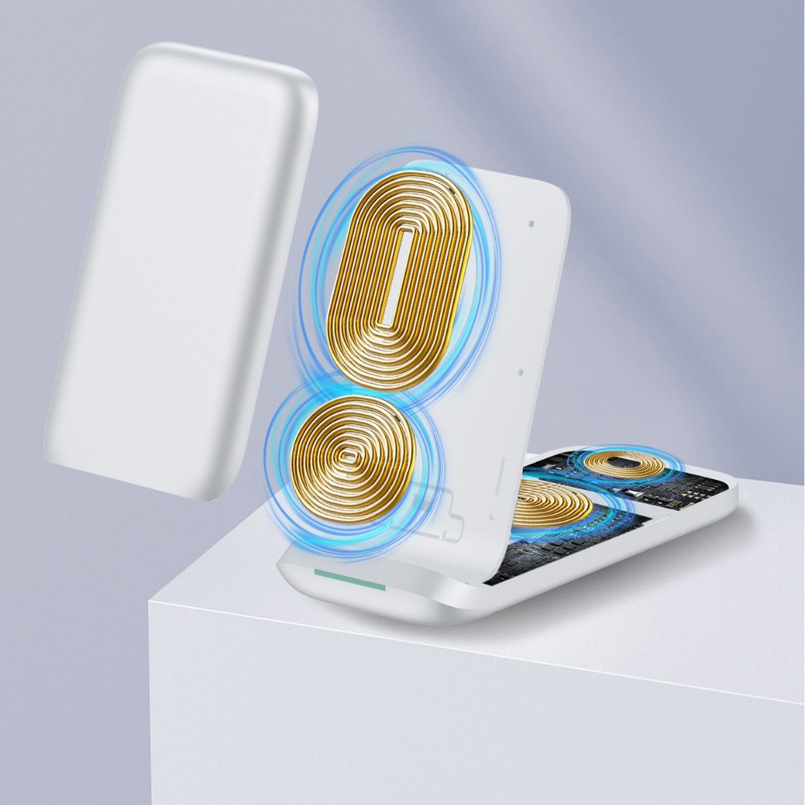 Wireless Charging Dock With 3-in-1 Multifunctionality