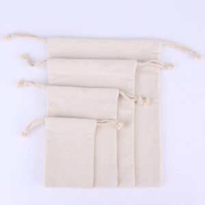 Durable Cotton Drawstring Tote Bags