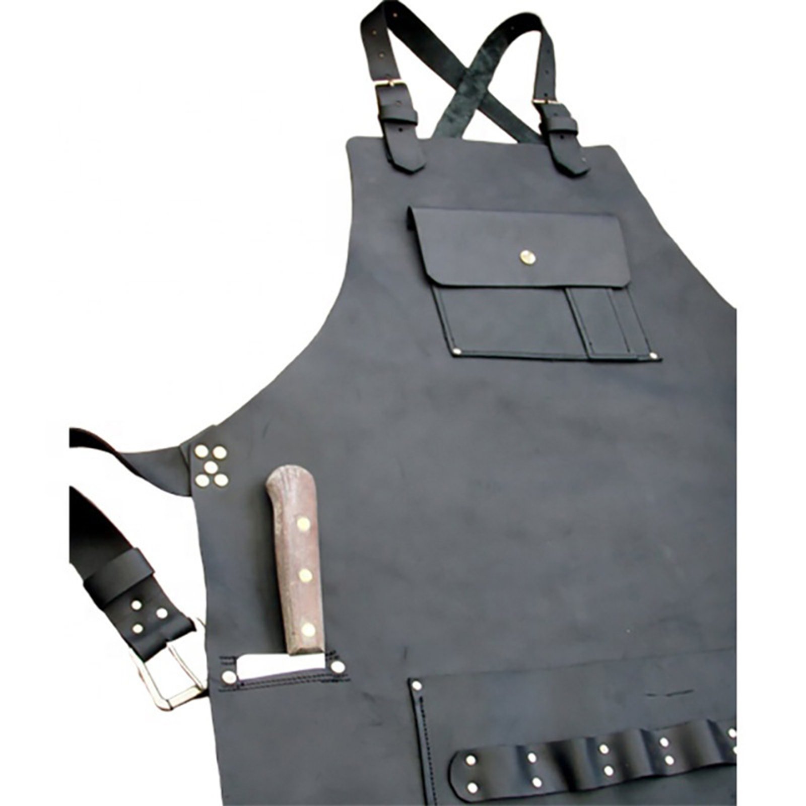 PU Leather Apron Salon Barbers Cape