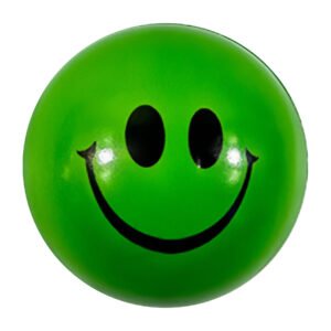 Eco-Friendly 4cm Yellow PU Smiley Stress Balls