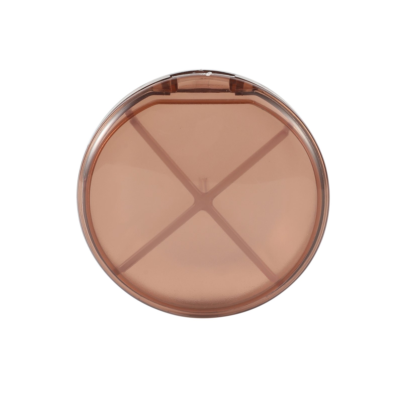 4 Compartments Round Pill Box