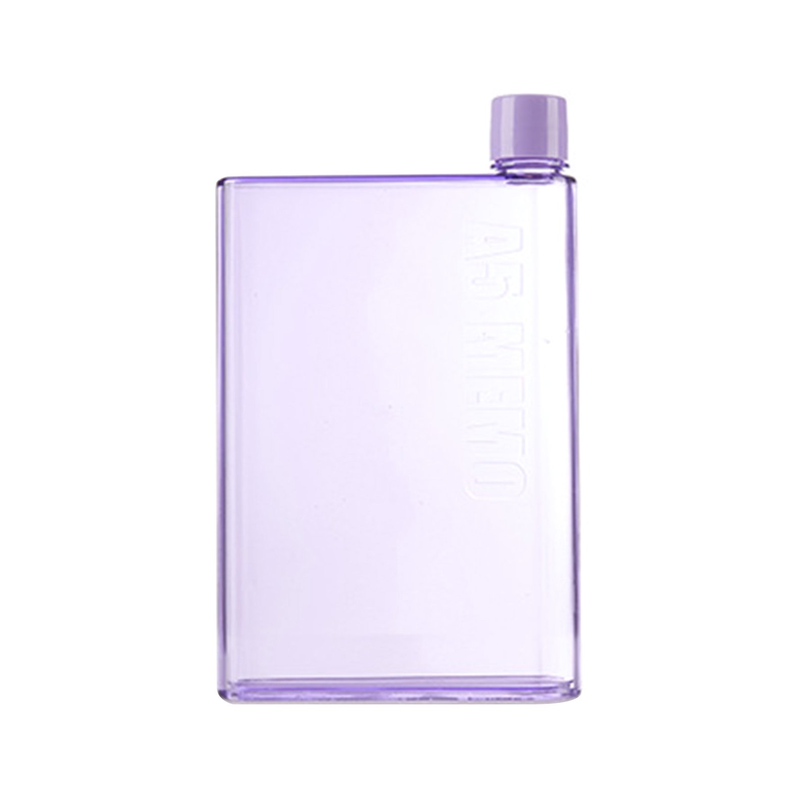 16 Oz. A5 Notebook Transparent Flat Water Bottle