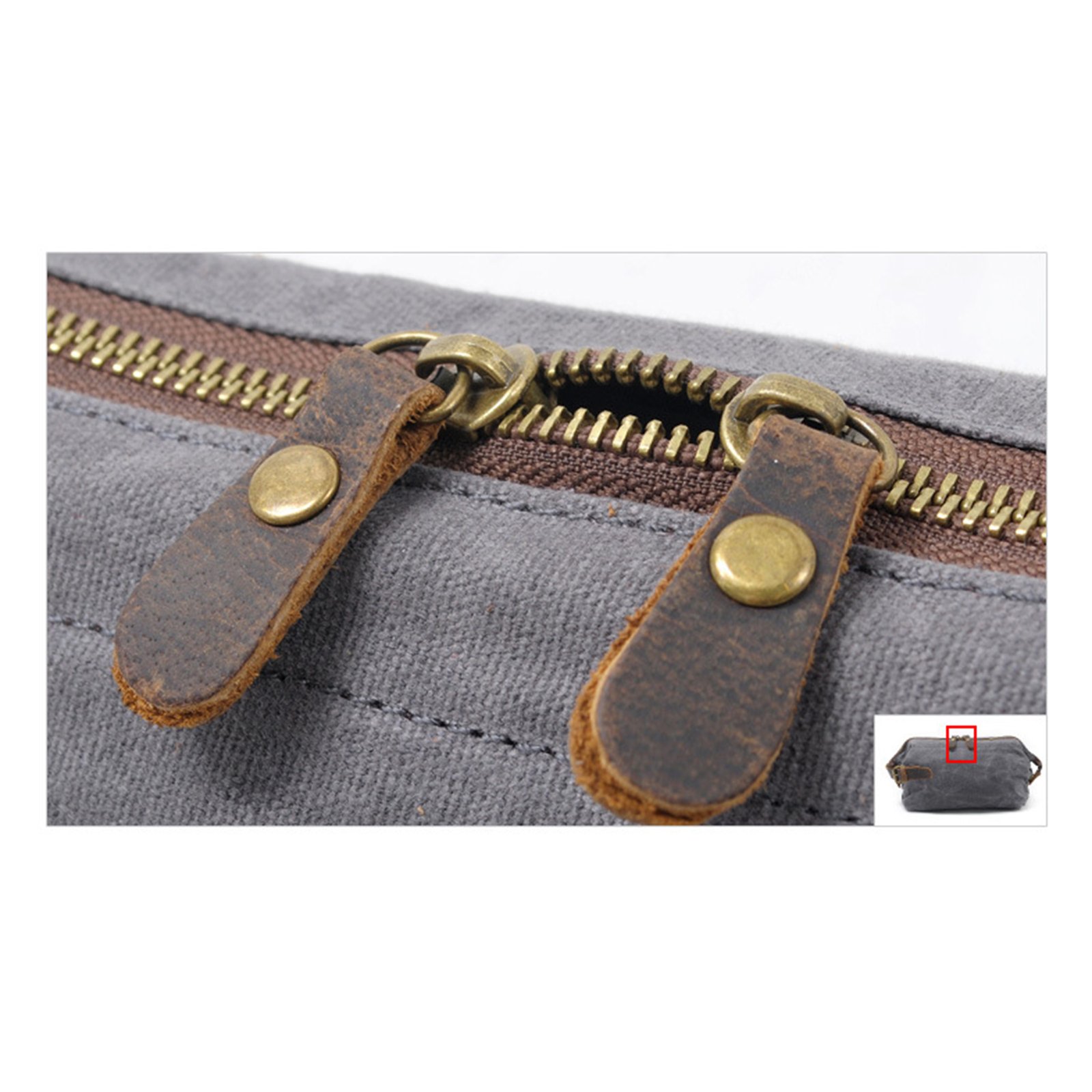 Waxed Canvas Toiletry Bag