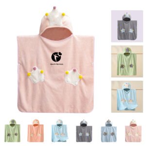 Kids Hooded Bath Towel Wrap