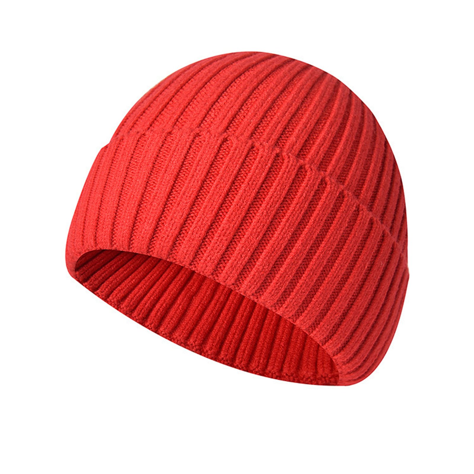 Winter Men's And Women's Knitted Foldover Hat