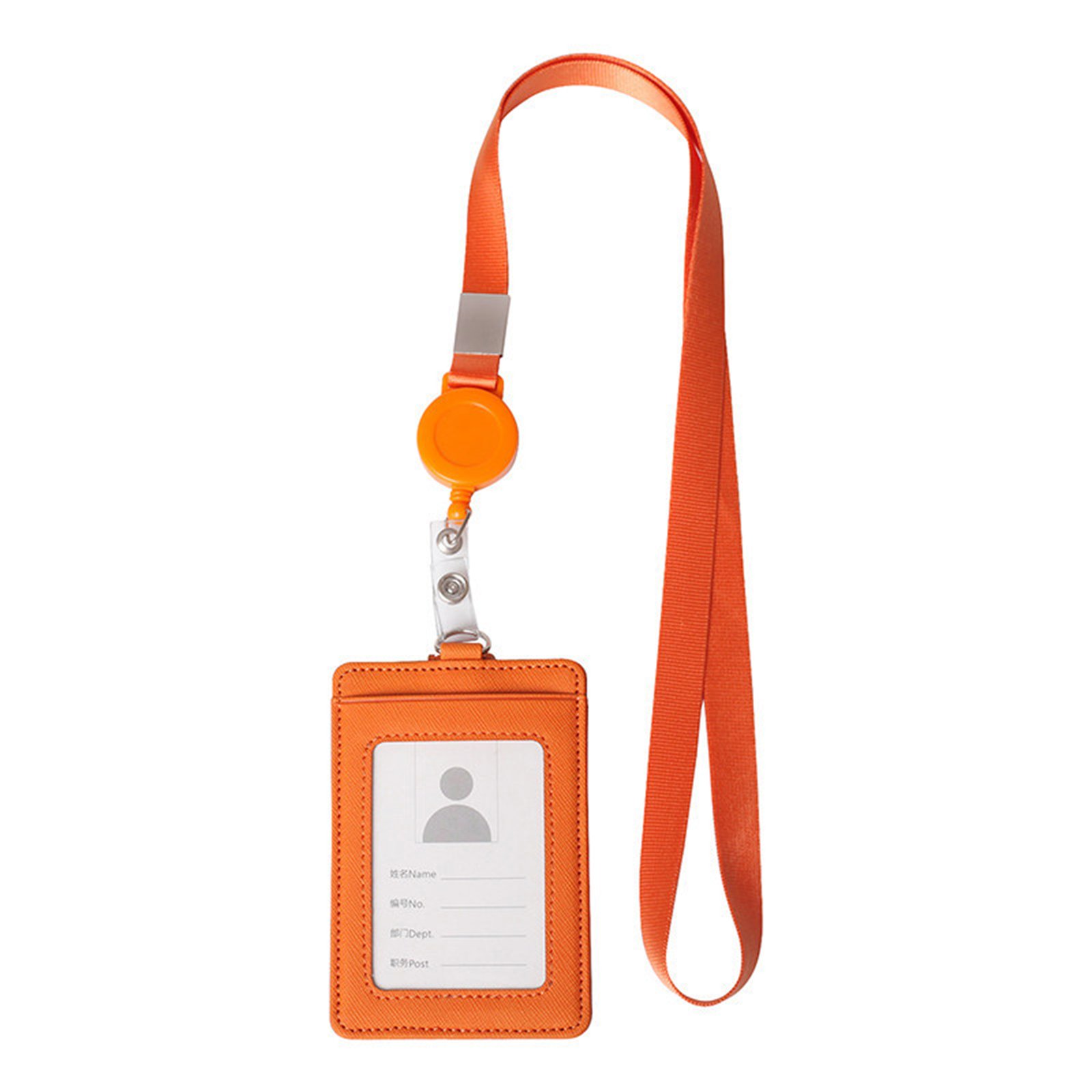 ID Badge Holder With Retractable Lanyard