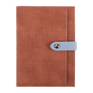 Hardcover Notebook With Pen Loop And Pockets